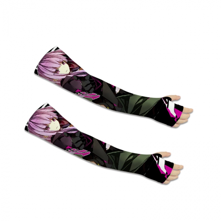 Dangan-Ronpa Anime Peripheral Printed Long Cycling Sleeves Sunscreen Ice Sleeves