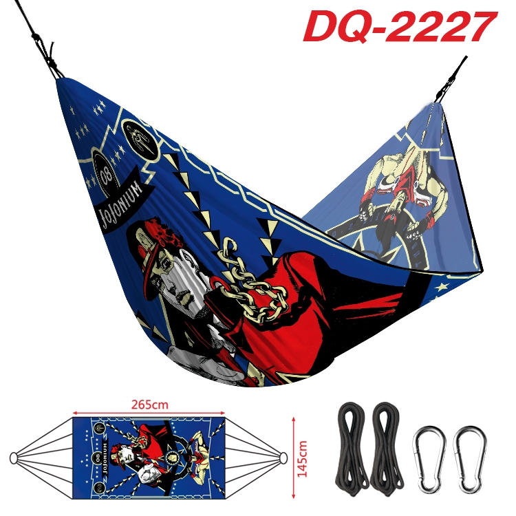 JoJos Bizarre Adventure Outdoor full color watermark printing hammock 265x145cm 