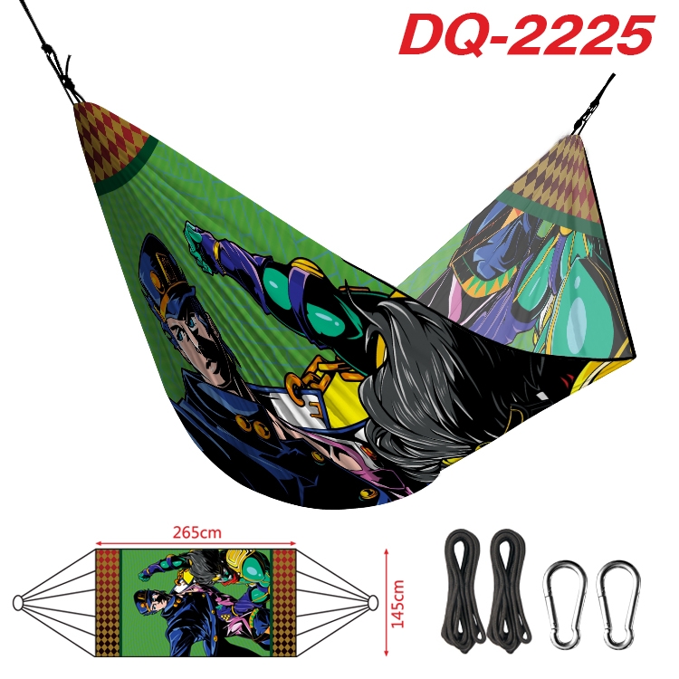 JoJos Bizarre Adventure Outdoor full color watermark printing hammock 265x145cm 