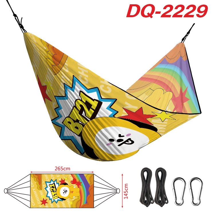 BTS Outdoor full color watermark printing hammock 265x145cm  DQ-2229