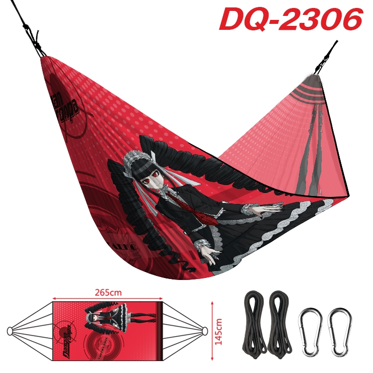 Dangan-Ronpa Outdoor full color watermark printing hammock 265x145cm DQ-2306