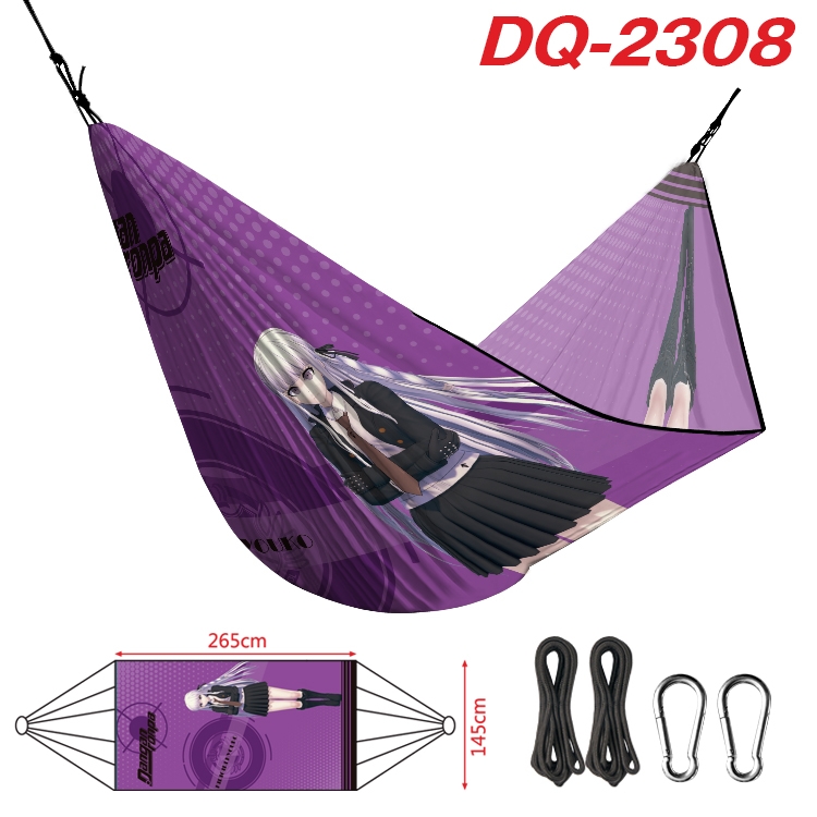Dangan-Ronpa Outdoor full color watermark printing hammock 265x145cm DQ-2308