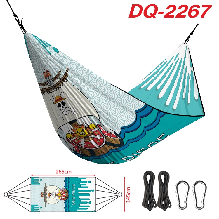 One Piece Outdoor full color watermark printing hammock 265x145cm DQ-2267