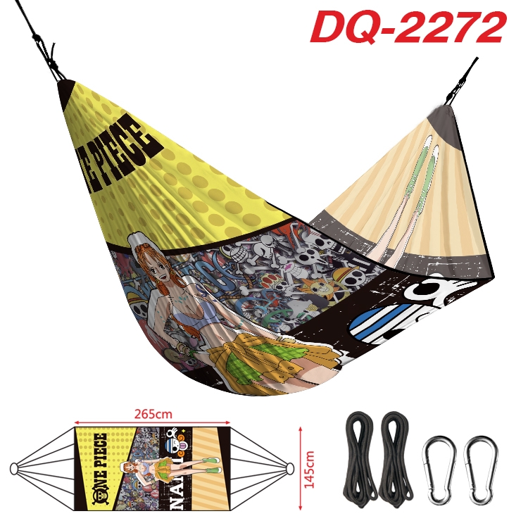 One Piece Outdoor full color watermark printing hammock 265x145cm DQ-2272