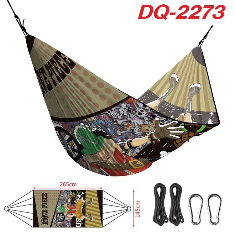 One Piece Outdoor full color watermark printing hammock 265x145cm DQ-2273