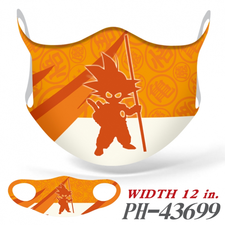 DRAGON BALL Full color Ice silk seamless Mask  price for 5 pcs PH-43699A