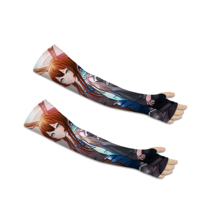 Arknights Anime Peripheral Printed Long Cycling Sleeves Sunscreen Ice Sleeves
