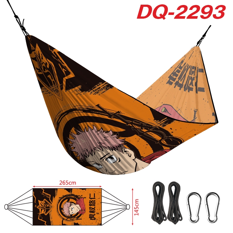 Jujutsu Kaisen Outdoor full color watermark printing hammock 265x145cm DQ-2293