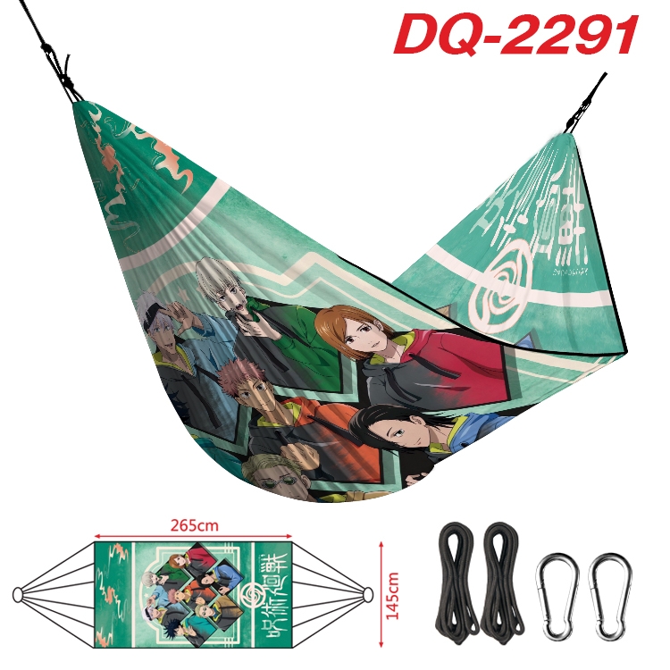 Jujutsu Kaisen Outdoor full color watermark printing hammock 265x145cm DQ-2291