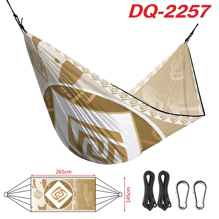 Genshin Impact Outdoor full color watermark printing hammock 265x145cm  DQ-2257