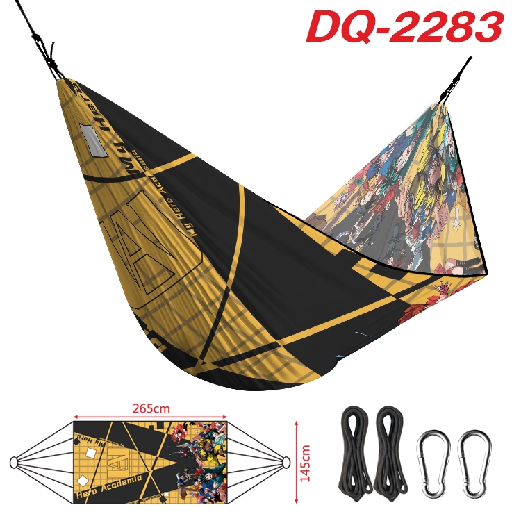 My Hero Academia Outdoor full color watermark printing hammock 265x145cm  DQ-2283