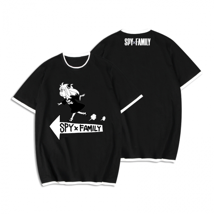 SPY×FAMILY Anime peripheral fake two short-sleeved T-shirts from M to 3XL