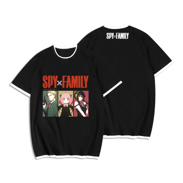 SPY×FAMILY Anime peripheral fake two short-sleeved T-shirts from M to 3XL