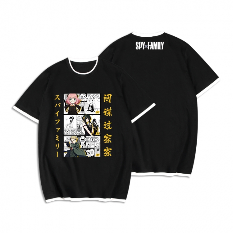 SPY×FAMILY Anime peripheral fake two short-sleeved T-shirts from M to 3XL