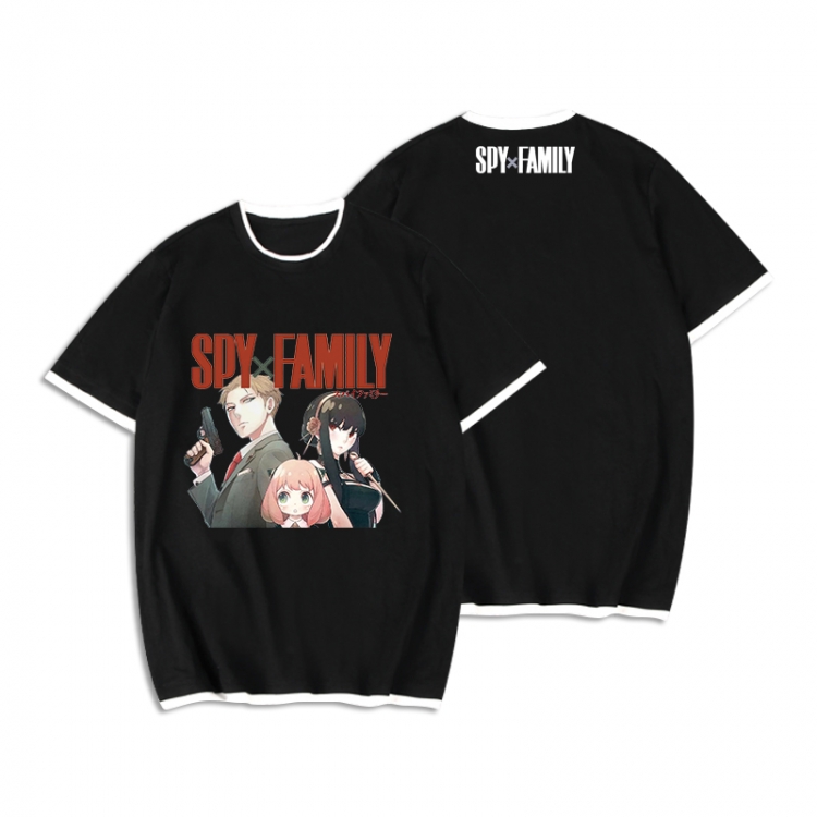 SPY×FAMILY Anime peripheral fake two short-sleeved T-shirts from M to 3XL