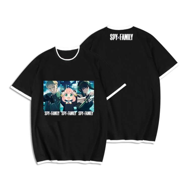 SPY×FAMILY Anime peripheral fake two short-sleeved T-shirts from M to 3XL