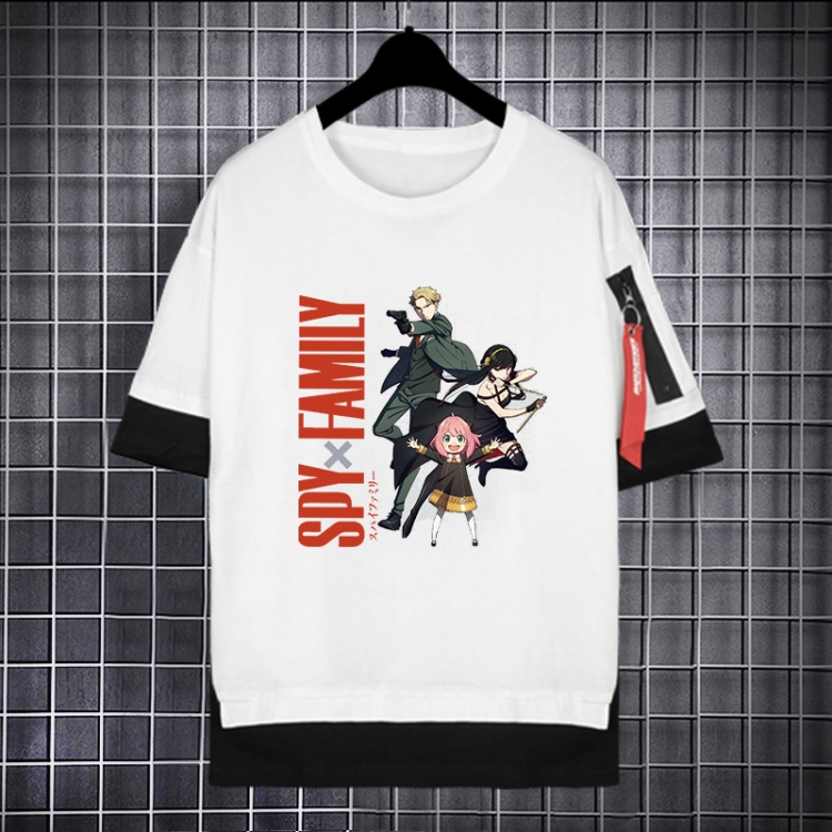 SPY×FAMILY Anime peripheral fake two-piece streamer short-sleeved T-shirt from S to 3XL