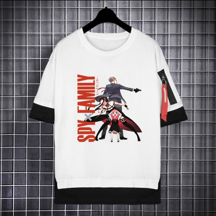 SPY×FAMILY Anime peripheral fake two-piece streamer short-sleeved T-shirt from S to 3XL