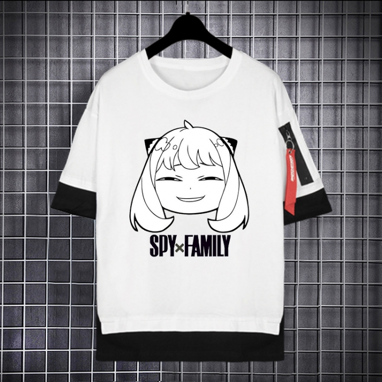 SPY×FAMILY Anime peripheral fake two-piece streamer short-sleeved T-shirt from S to 3XL