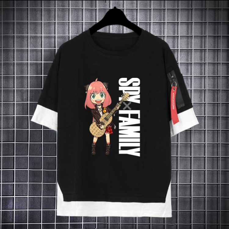 SPY×FAMILY Anime peripheral fake two-piece streamer short-sleeved T-shirt from S to 3XL