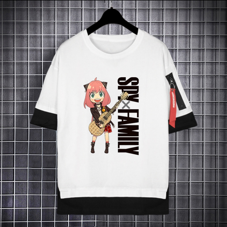 SPY×FAMILY Anime peripheral fake two-piece streamer short-sleeved T-shirt from S to 3XL