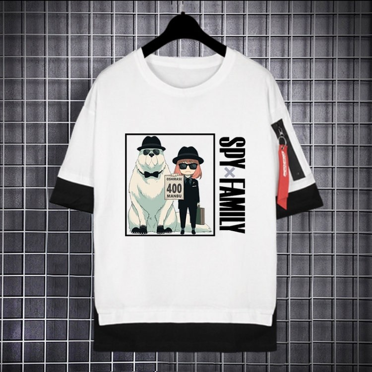 SPY×FAMILY Anime peripheral fake two-piece streamer short-sleeved T-shirt from S to 3XL