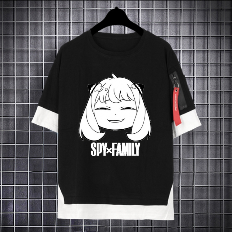 SPY×FAMILY Anime peripheral fake two-piece streamer short-sleeved T-shirt from S to 3XL