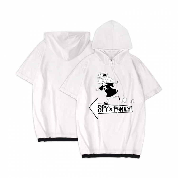 SPY×FAMILY Anime Periphery Hooded Short Sleeve T-Shirt S-3XL