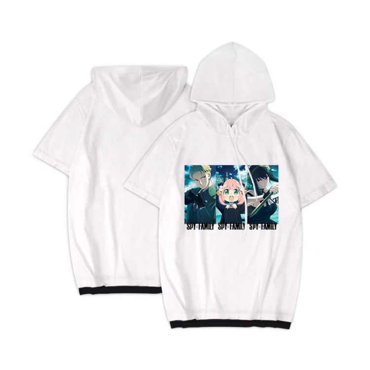 SPY×FAMILY Anime Periphery Hooded Short Sleeve T-Shirt S-3XL