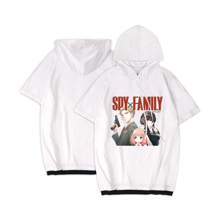 SPY×FAMILY Anime Periphery Hooded Short Sleeve T-Shirt S-3XL