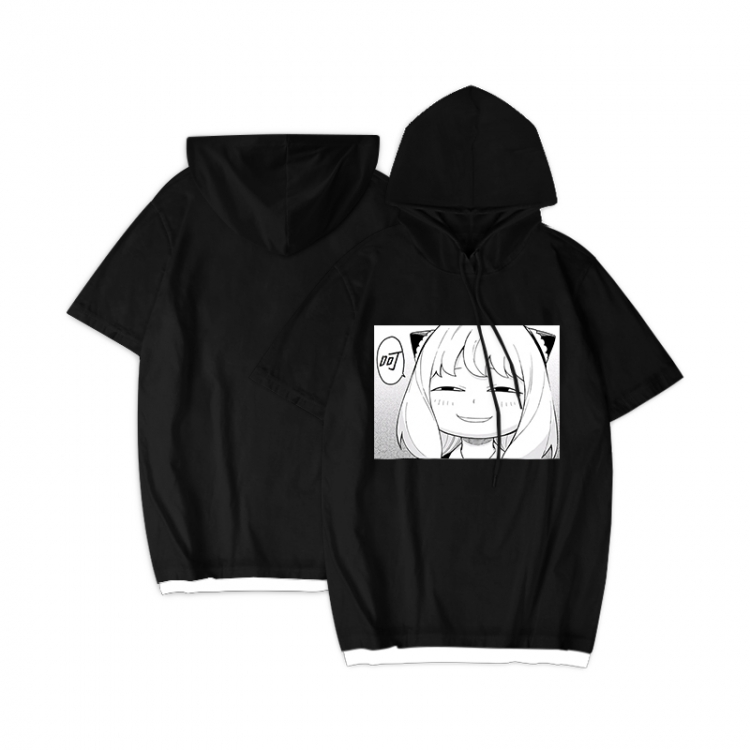 SPY×FAMILY Anime Periphery Hooded Short Sleeve T-Shirt S-3XL