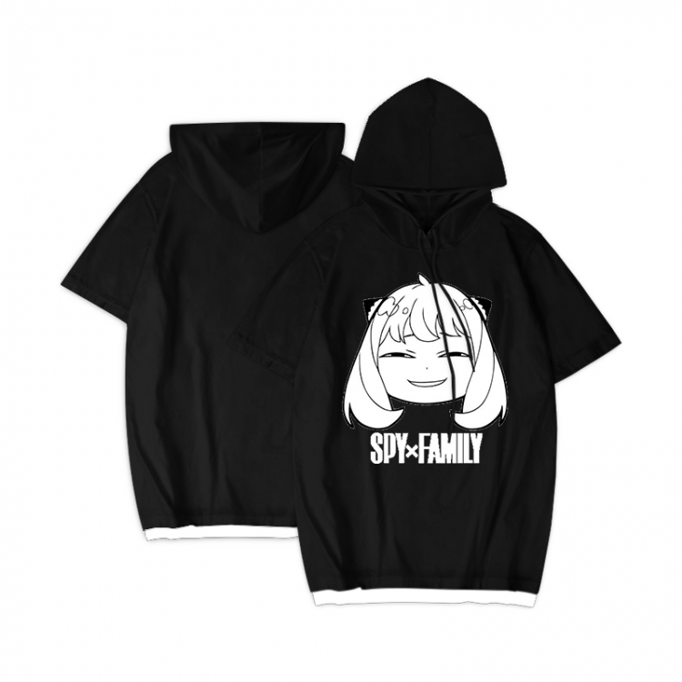 SPY×FAMILY Anime Periphery Hooded Short Sleeve T-Shirt S-3XL