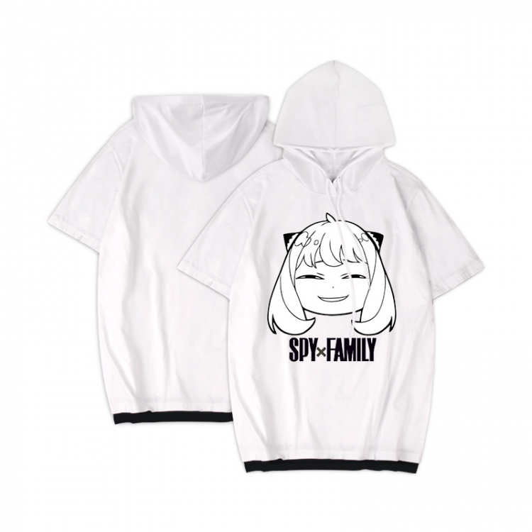 SPY×FAMILY Anime Periphery Hooded Short Sleeve T-Shirt S-3XL