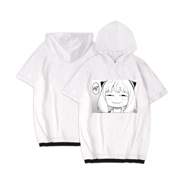 SPY×FAMILY Anime Periphery Hooded Short Sleeve T-Shirt S-3XL