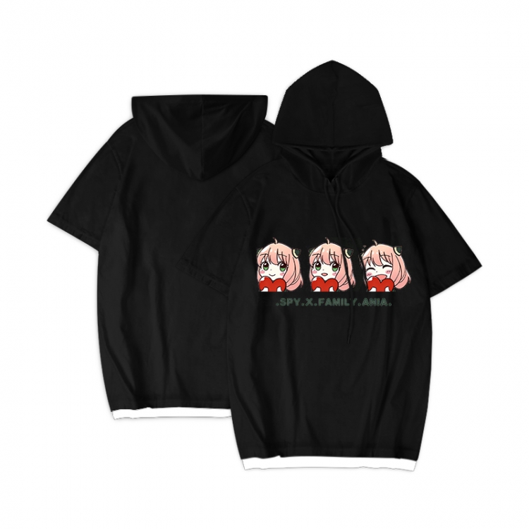 SPY×FAMILY Anime Periphery Hooded Short Sleeve T-Shirt S-3XL