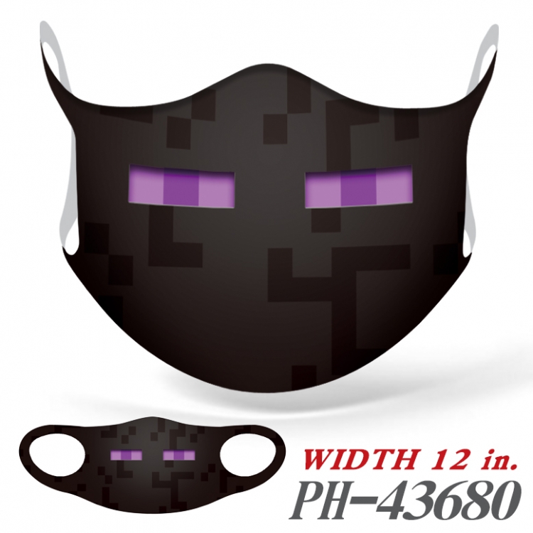 Minecraft  Full color Ice silk seamless Mask  price for 5 pcs  PH-43680A