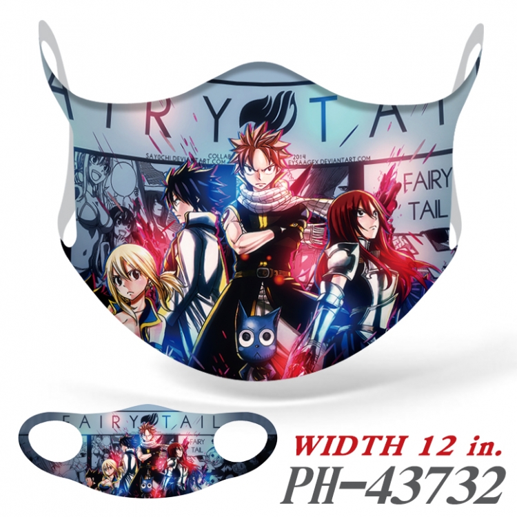 Fairy tail  Full color Ice silk seamless Mask  price for 5 pcs PH-43732A