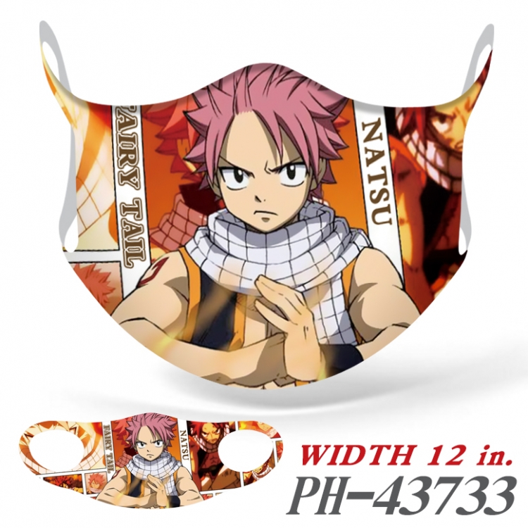 Fairy tail  Full color Ice silk seamless Mask  price for 5 pcs PH-43733A
