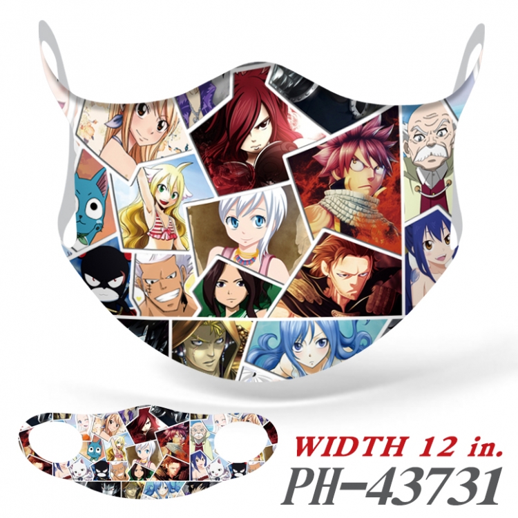 Fairy tail  Full color Ice silk seamless Mask  price for 5 pcs PH-43731A