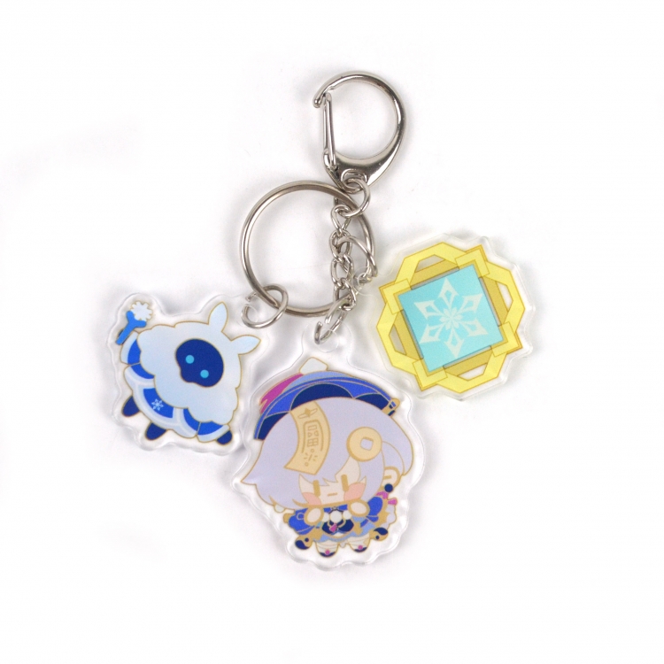 Genshin Impact 3 Pendant Acrylic Keychain Bag Pendant Decorations price for 5 pcs  8043