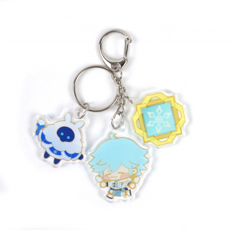 Genshin Impact 3 Pendant Acrylic Keychain Bag Pendant Decorations price for 5 pcs  8047