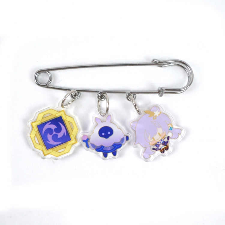 Genshin Impact 3 Pendants Clothes Pins Bags Decorations Pendants price for 5 pcs 8028