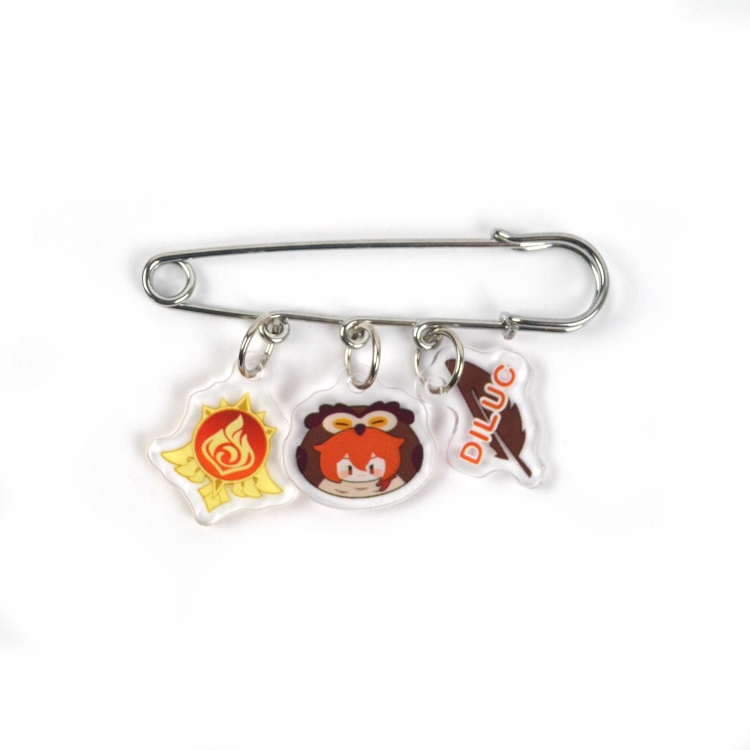 Genshin Impact 3 Pendants Clothes Pins Bags Decorations Pendants price for 5 pcs  7918