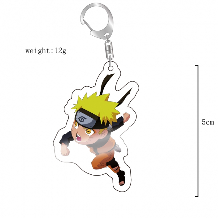 Naruto Anime acrylic Key Chain  price for 5 pcs 12082