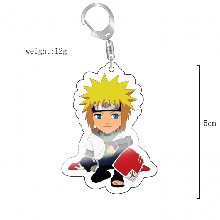 Naruto Anime acrylic Key Chain  price for 5 pcs 12078