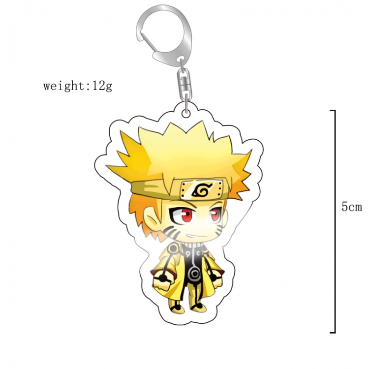 Naruto Anime acrylic Key Chain  price for 5 pcs 12091