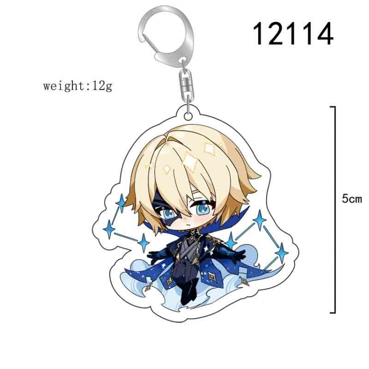 Genshin Impact Anime acrylic Key Chain  price for 5 pcs 12114