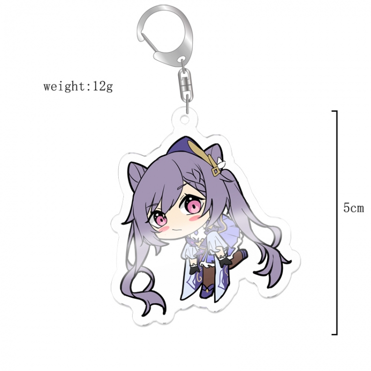 Genshin Impact Anime acrylic Key Chain  price for 5 pcs 12059