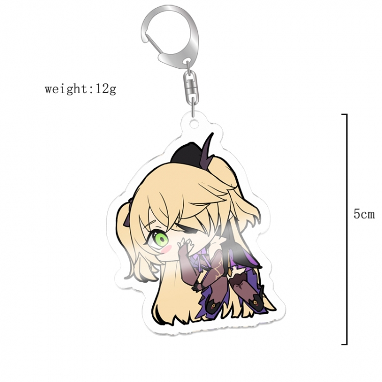 Genshin Impact Anime acrylic Key Chain  price for 5 pcs 12046