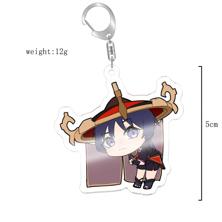 Genshin Impact Anime acrylic Key Chain  price for 5 pcs 12047